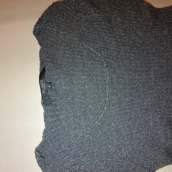 Hallhuber Trend Sweater Gray Dress Size Small Belt Loops Mohair Wool Nylon Poly - Picture 4 of 10